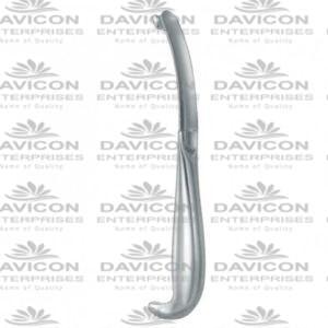 BAUER SIGMOID NOTCH RETRACTOR FIBER OPTIC RIGHT HOOK - ORAL RETRACTOR