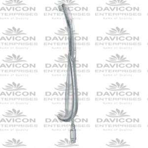 BAUER SIGMOID NOTCH RETRACTOR FIBER OPTIC RIGHT HOOK - ORAL RETRACTOR