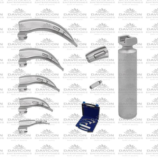 Macintosh Conventional Eco laryngoscope Set With Battery Handle