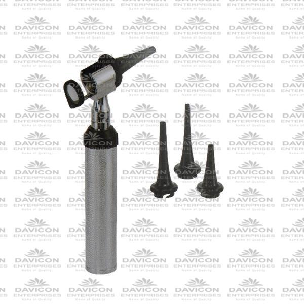 Veterinary Metal Otoscope Conventional BLACK OPEN