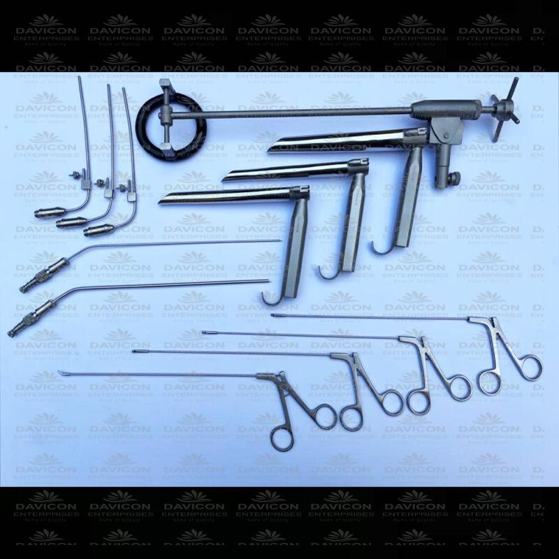 STAINLESS STEEL HIGH QUALITY LARYNGOLOGY SET | ENT MEDICAL SURGICAL ...
