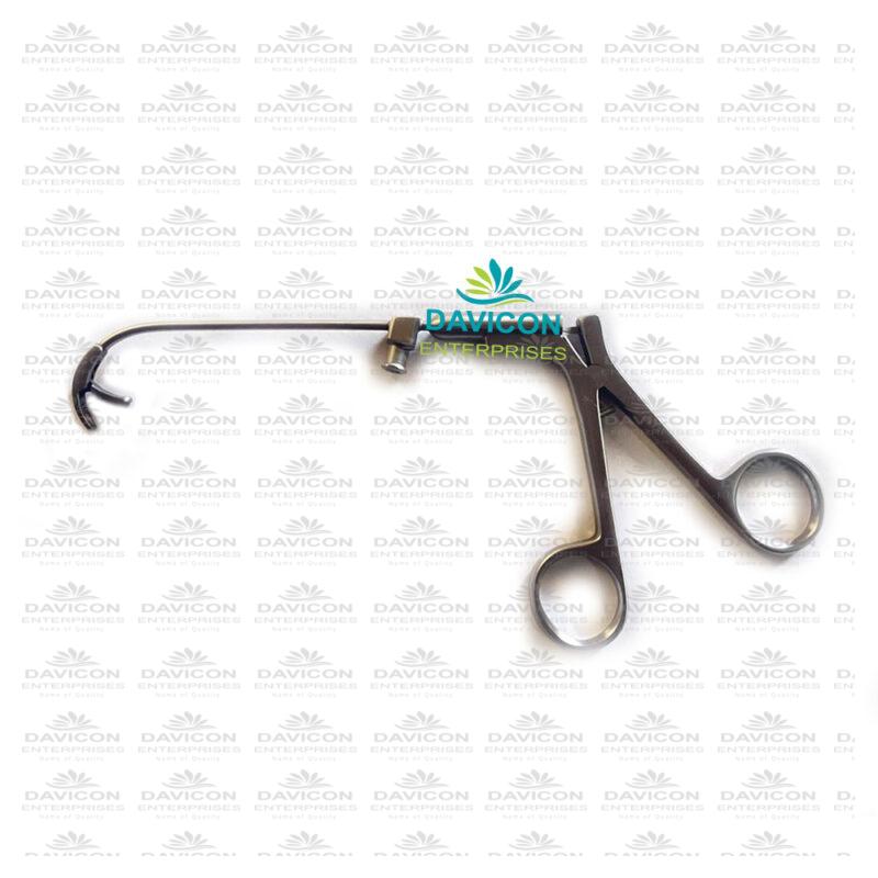 Heuwieser Antrum Grasping forceps with extra long curve fixed jaws ...