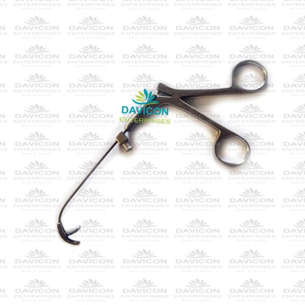 Heuwieser Antrum Grasping forceps with extra long curve fixed