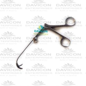 Heuwieser Antrum Grasping forceps with extra long curve fixed