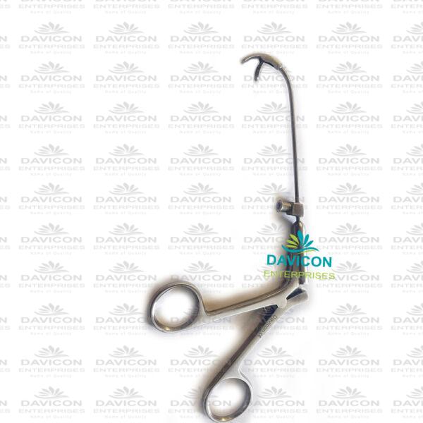 Heuwieser Antrum Grasping forceps with extra long curve fixed