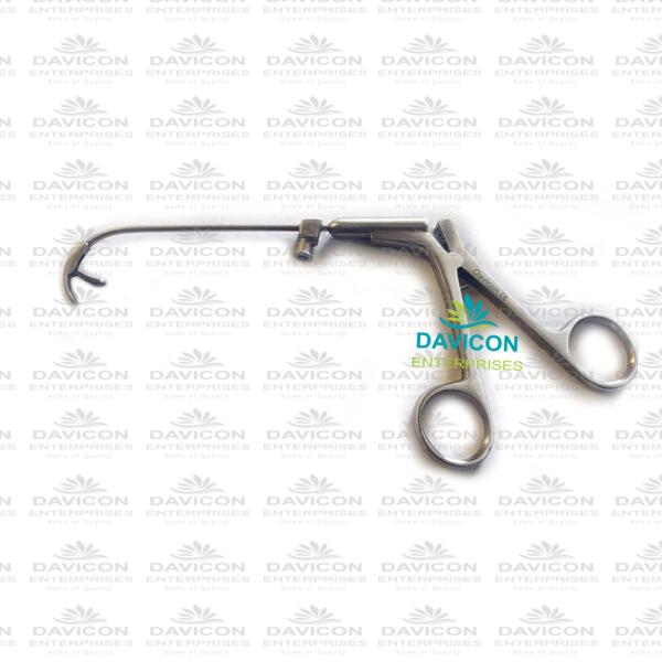 Heuwieser Antrum Grasping forceps with extra long curve fixed