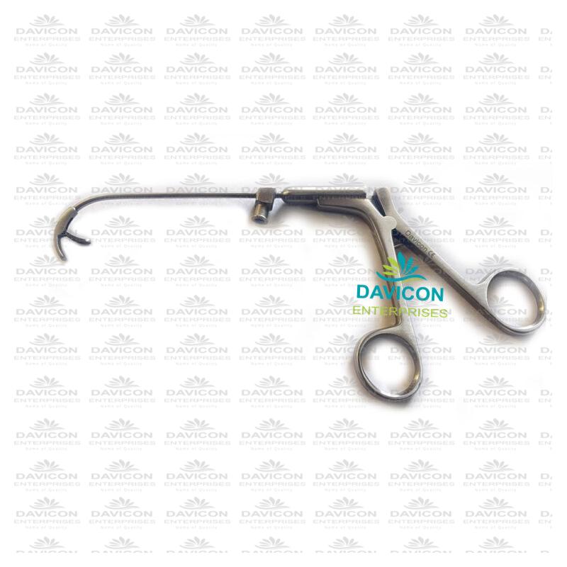 Heuwieser Antrum Grasping forceps with extra long curve fixed jaws ...