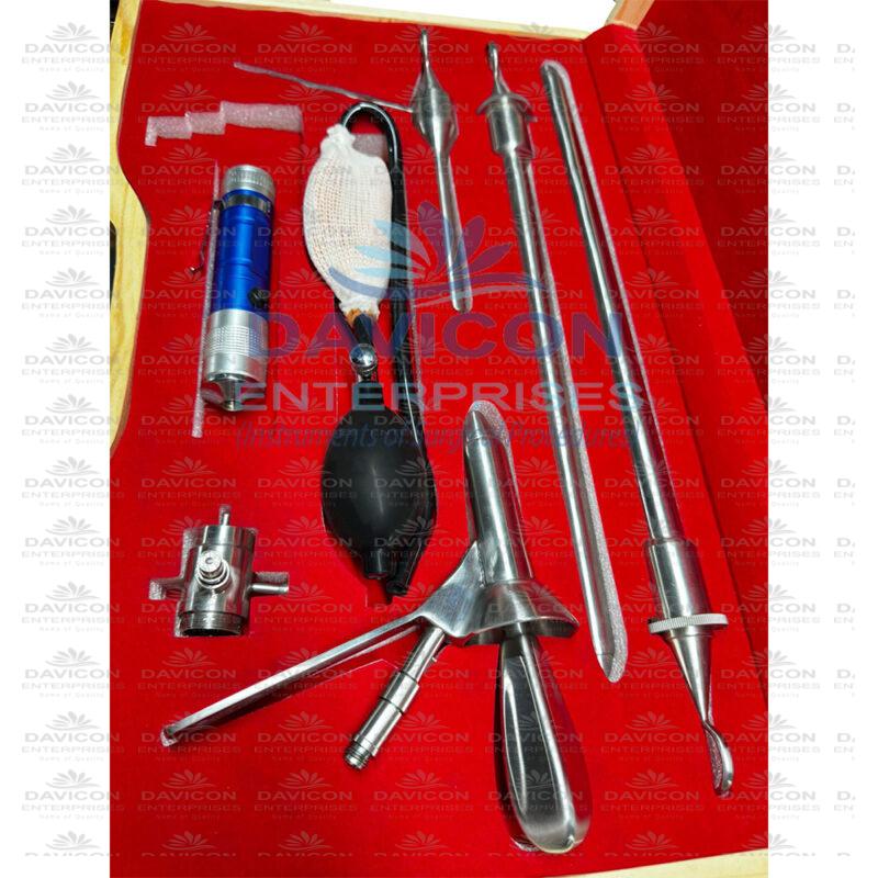 Sigmoidoscope and Proctoscope Examination Set Diagnostic Anoscope Kit ...