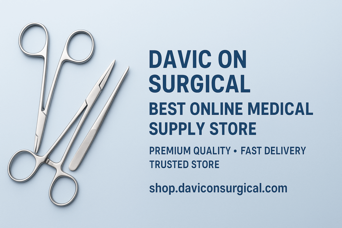 “Surgical medical instruments banner for Davic On Surgical – Best Online Medical Supply Store.”